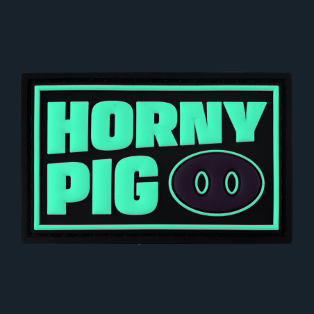 Tag Horny Pig mit Klettverschluss