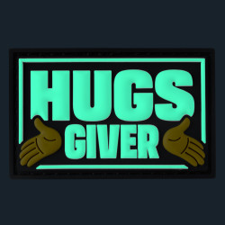 Etikett „Hugs Giver“ mit Klettverschluss 2