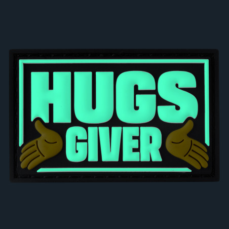 Etichetta "Hugs Giver" con velcro