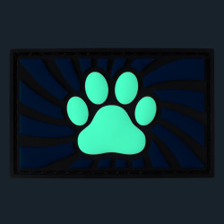 Tag Paw avec scratch Bleu 2