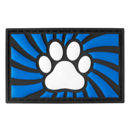 Tag Paw met klittenband, blauw