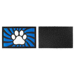 Etiqueta para la pata con velcro azul