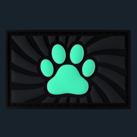 Tag Paw con velcro Grigio