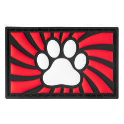 Tag Paw mit Klettverschluss, rot