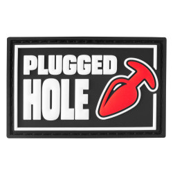 Etiqueta «Agujero taponado» con velcro