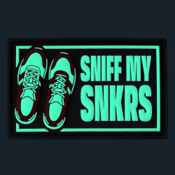 Etiqueta: «Sniff my Snkrs» con velcro 2