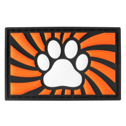 Paw com velcro laranja