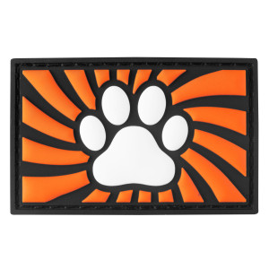 Paw com velcro laranja