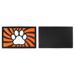 Tag Paw con velcro arancione