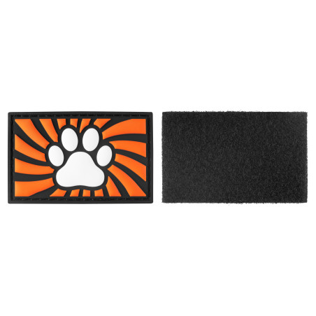 Tag Paw con velcro arancione