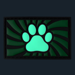 Green Velcro Paw Tag 2