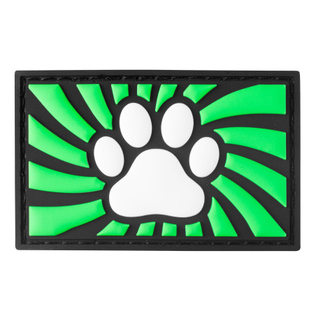 Tag Paw mit Klettverschluss, grün