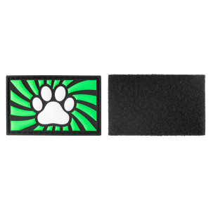 Tag Paw mit Klettverschluss, grün