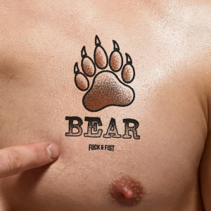 Tatuagem temporária «Bear», 9 x 6 cm