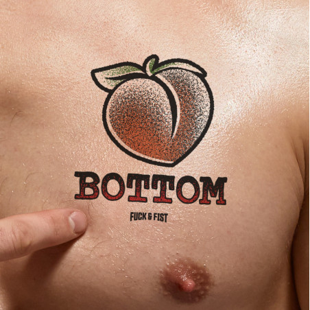 Bottom Temporary Tattoo, 9 x 8.5 cm