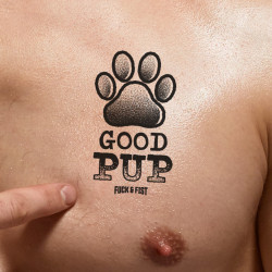 Good Pup Temporary Tattoo, 9 x 5.5 cm