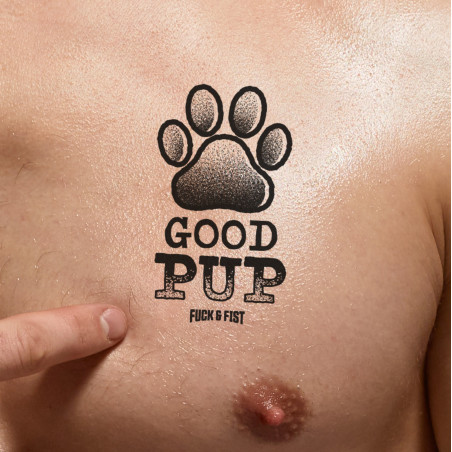 Temporäres Tattoo „Good Pup“, 9 x 5,5 cm