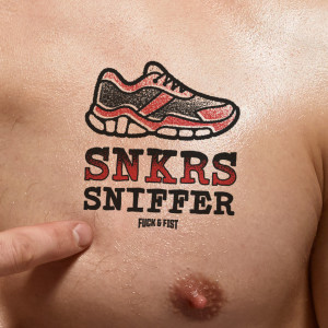 Tijdelijke tatoeage Snkrs Sniffer 9 x 8,5 cm