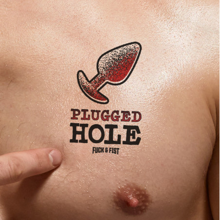 Tatuaje temporal «Plugged Hole», 9 x 6 cm