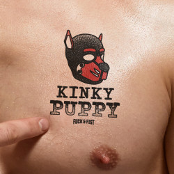 Temporäres Tattoo „Kinky Puppy“, 9 x 6,5 cm