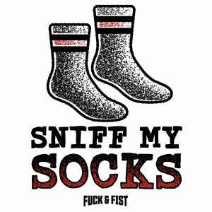 Tijdelijke tatoeage 'Sniff my Socks' 9 x 7 cm
